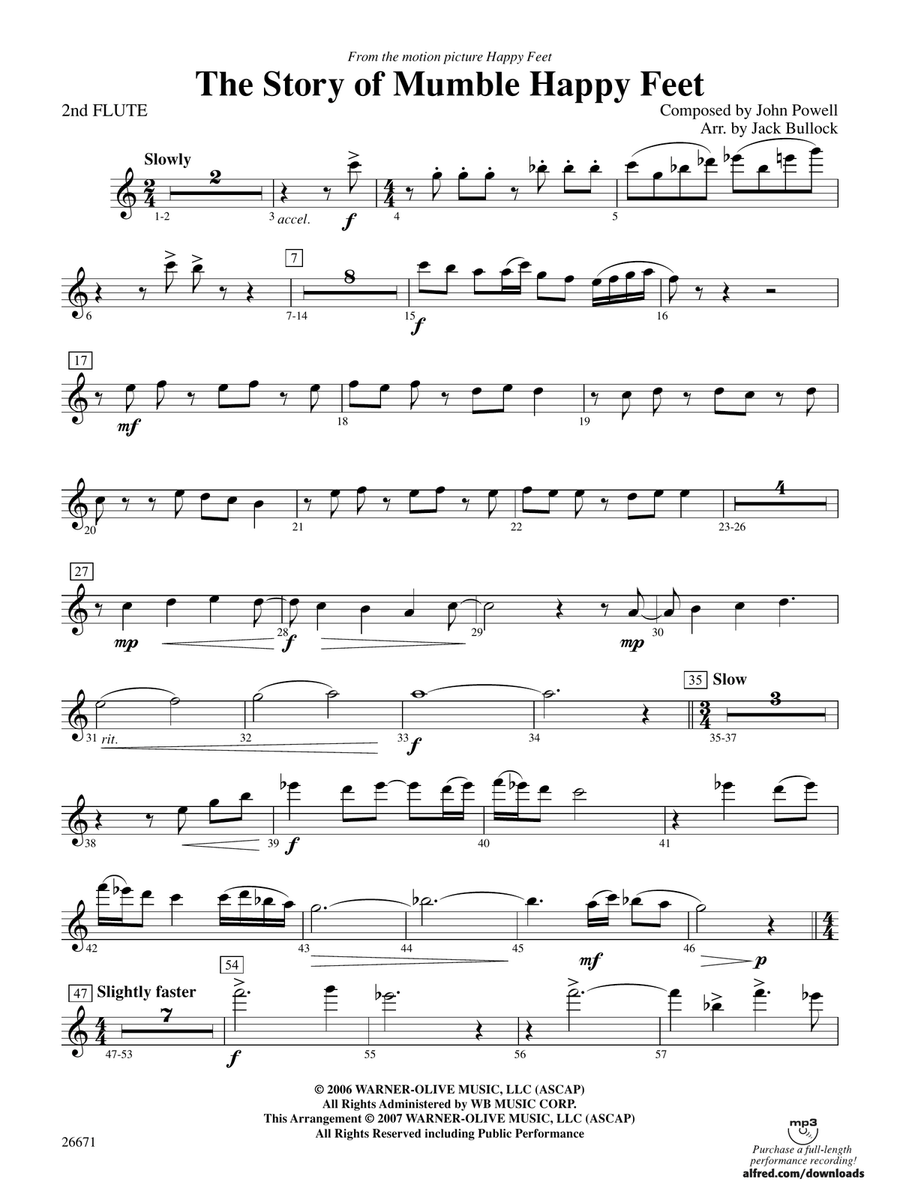 The Story of Mumble Happy Feet: 2nd Flute