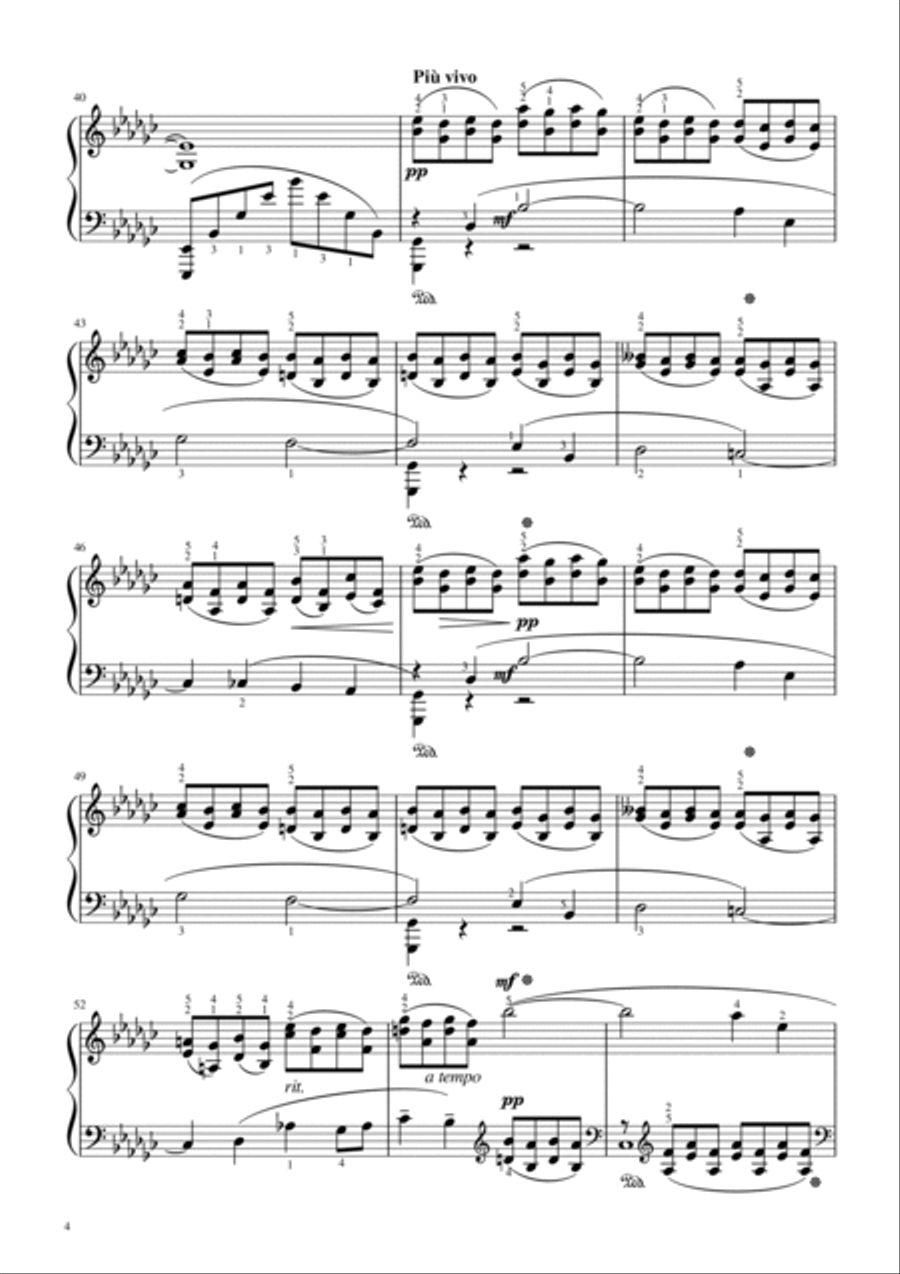 Rachmaninoff - Élégie - Op.3 No. 1 Original - For Piano Solo Rachmaninoff - Élégie - Op.3 No. 1 Original - For Piano Solo Piano Solo scores gallery preview page 4