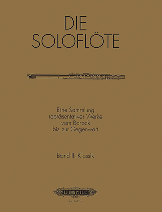 Book cover for The Solo Flute -- Selected Works from the Baroque to the 20th Century