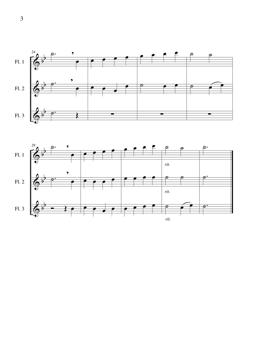 Rejoice, the Lord Is King - Flute Trio Flute Trio scores gallery preview page 5