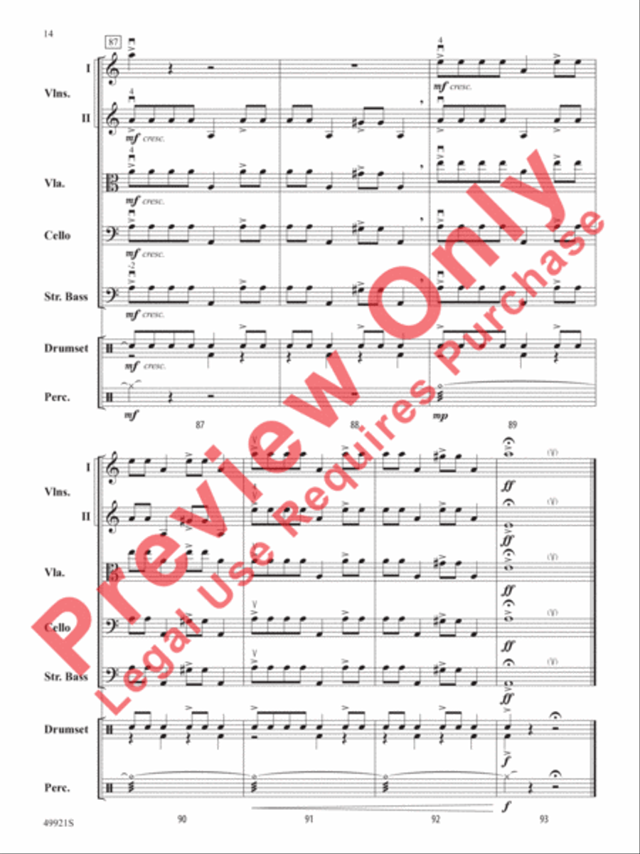 Black Adam String Orchestra scores gallery preview page 15