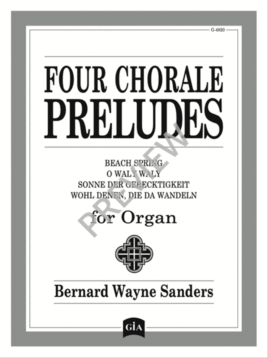 Four Chorale Preludes for Organ Organ Solo scores gallery preview page 2