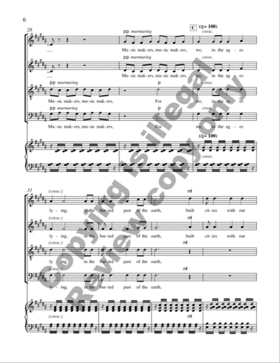The Dreamers of Dreams 4-Part scores gallery preview page 22