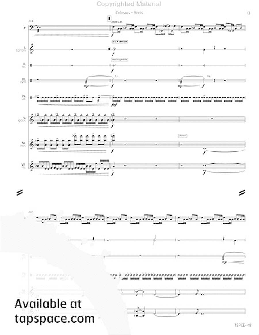 Colossus Percussion Ensemble scores gallery preview page 18