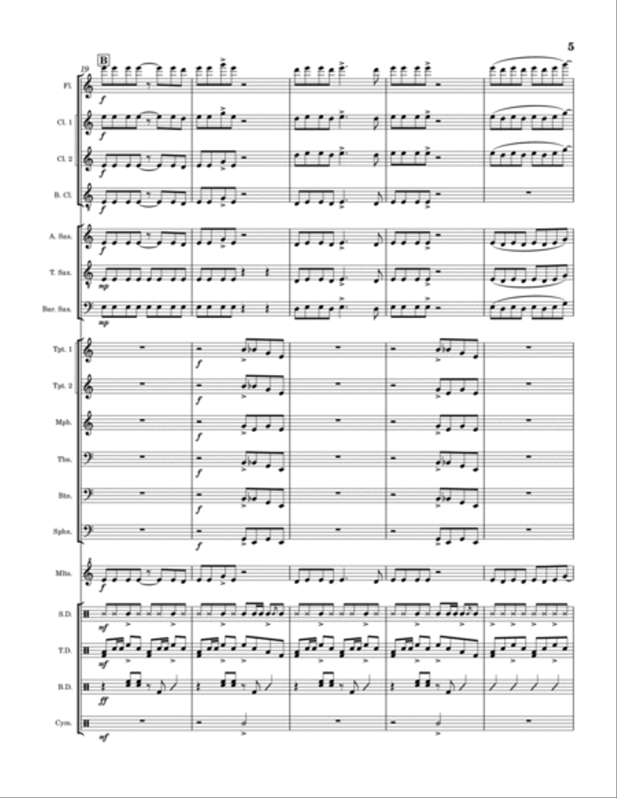 Seek & Destroy Marching Band scores gallery preview page 5