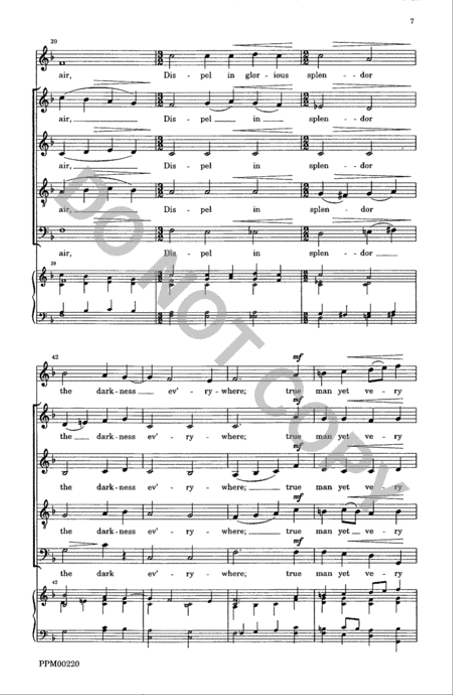 Lo How a Rose E'er Blooming 4-Part scores gallery preview page 8