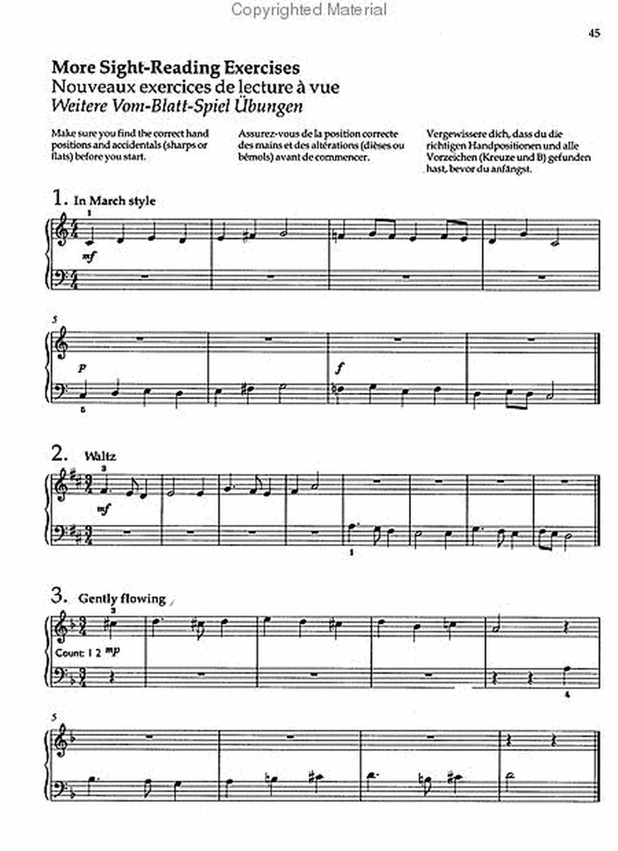 John Kember – Piano Sight-Reading – Volume 1