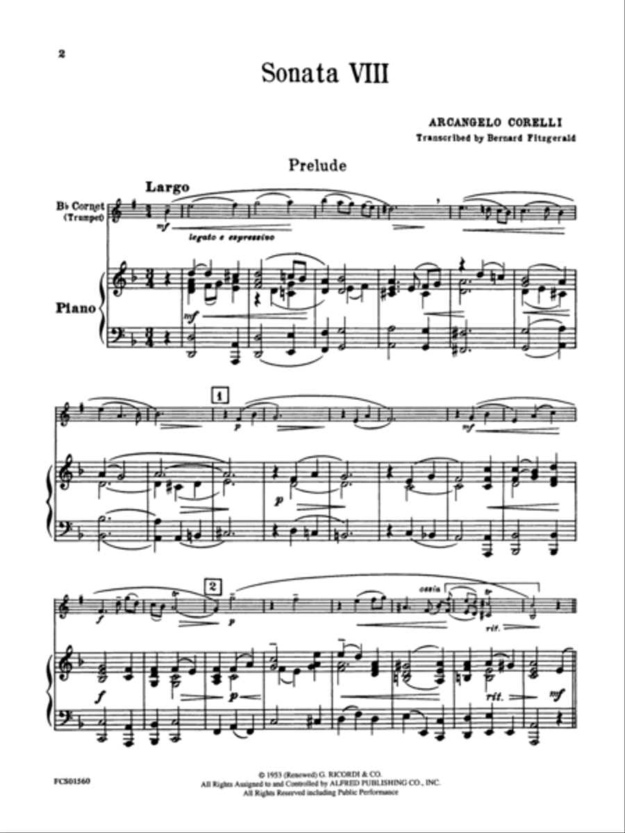 Sonata VIII Small Ensemble scores gallery preview page 4