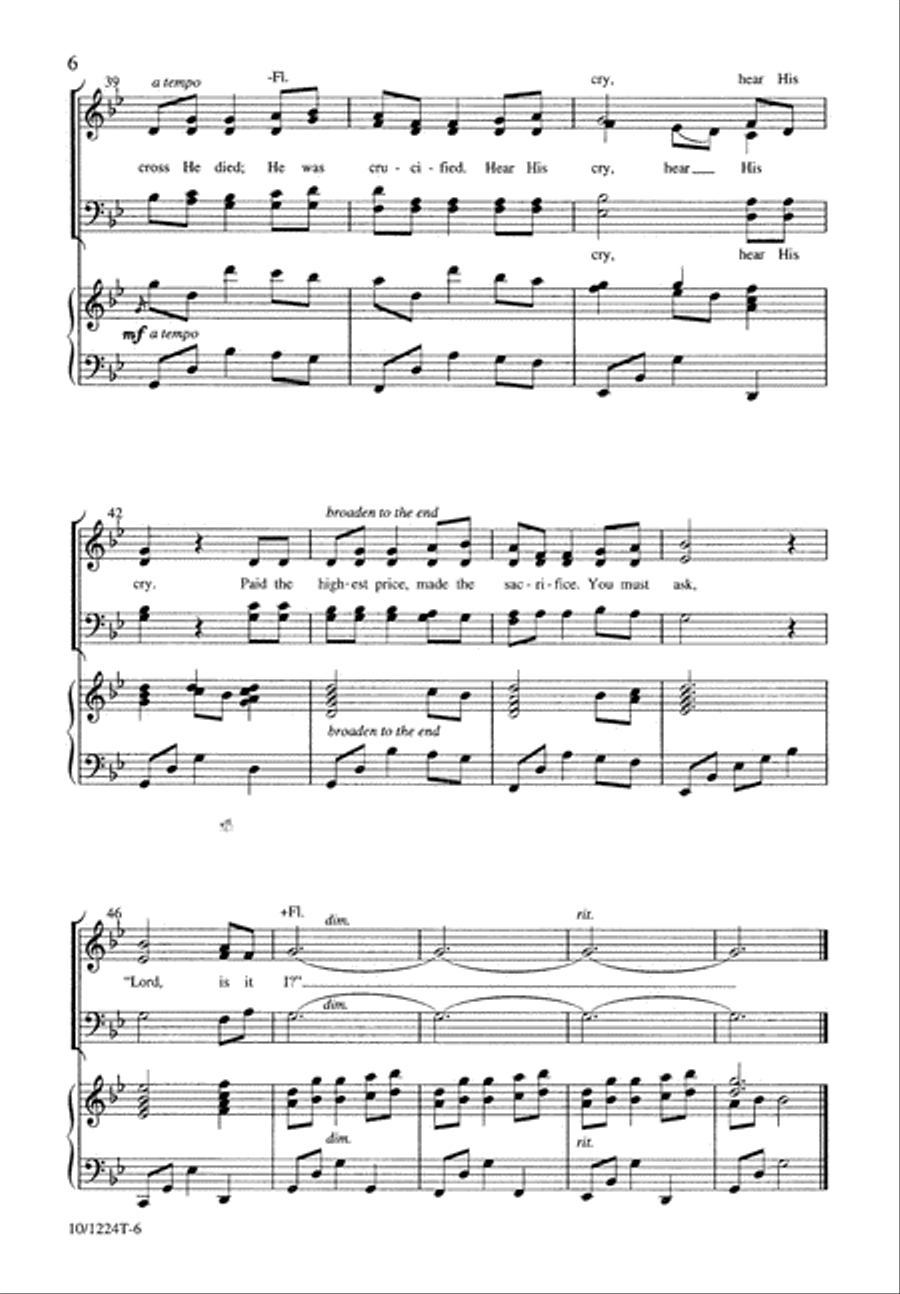 Is It I, Lord? Is It I, Lord? 4-Part scores gallery preview page 7