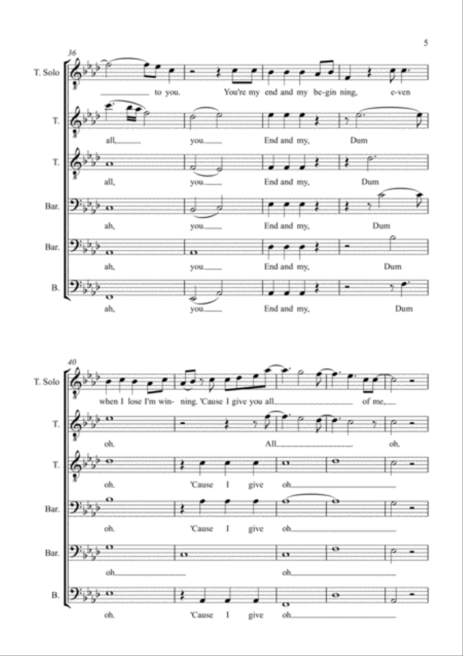 All Of Me All Of Me TTBB scores gallery preview page 5