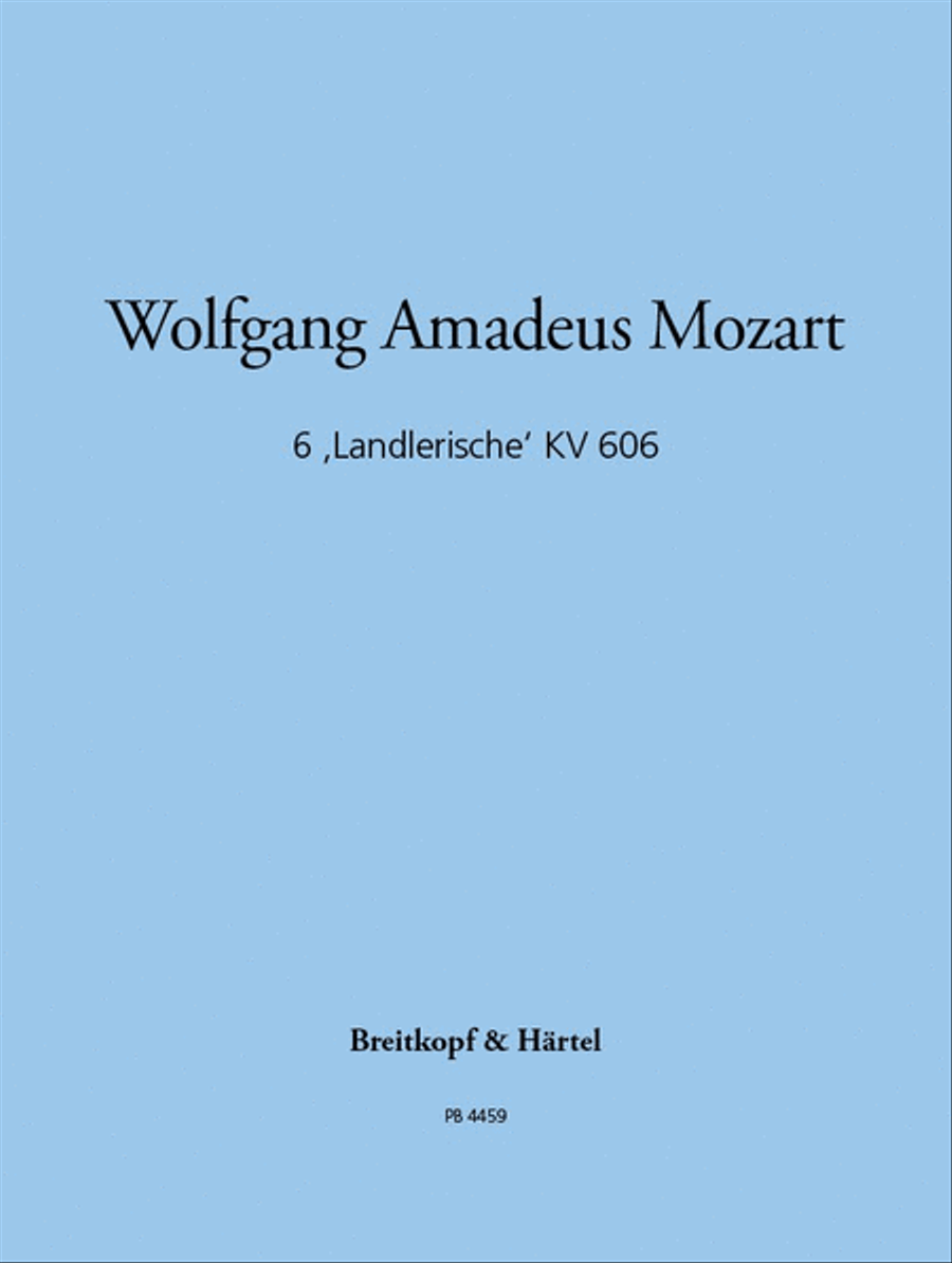 6 “Landlerische” K. 606 6 “Landlerische” K. 606 String Orchestra scores gallery preview page 1