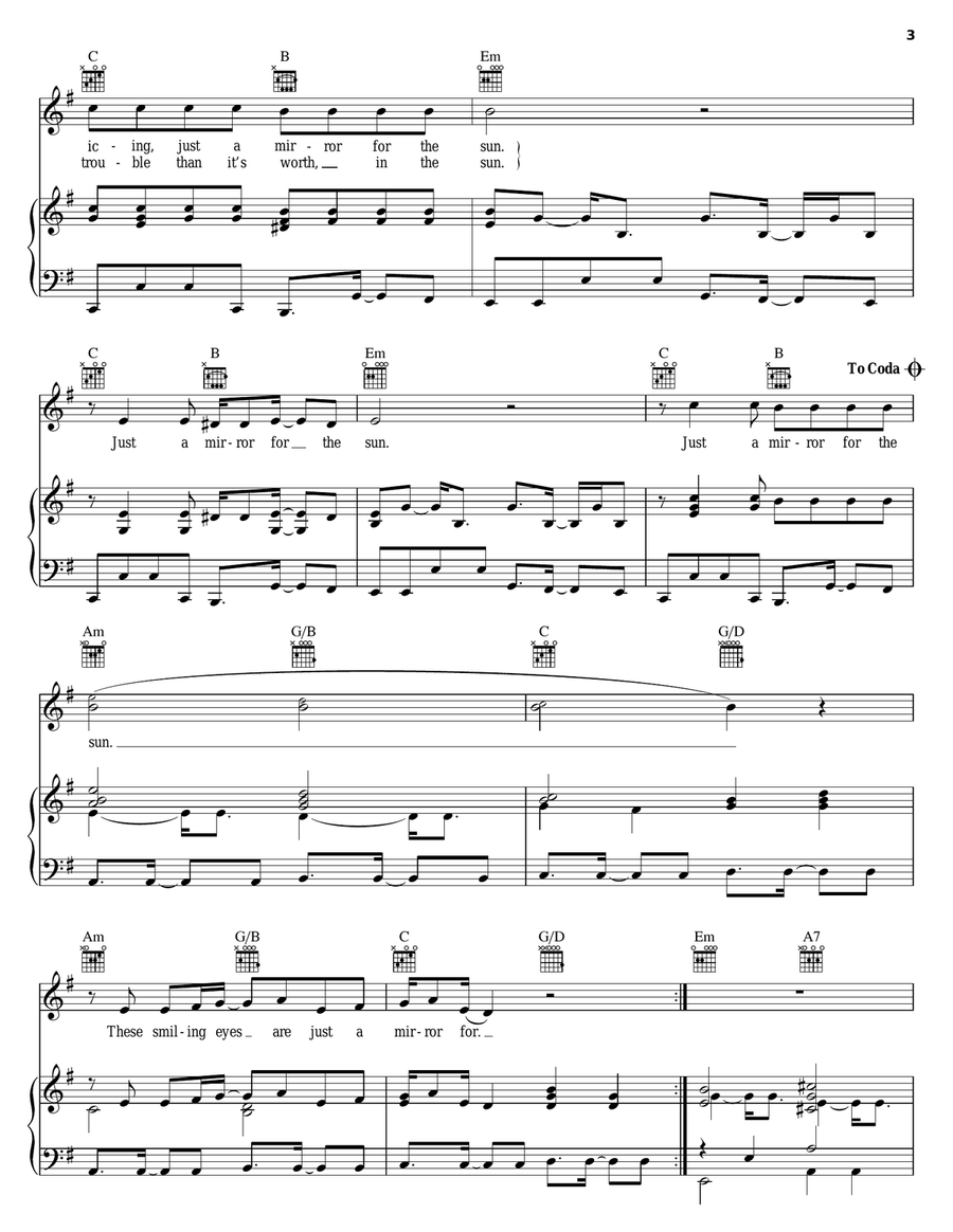 Road Trippin' Road Trippin' Piano, Vocal, Guitar scores gallery preview page 3
