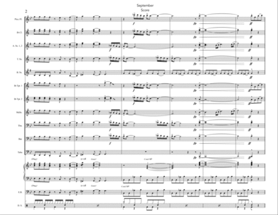 September September Marching Band scores gallery preview page 2