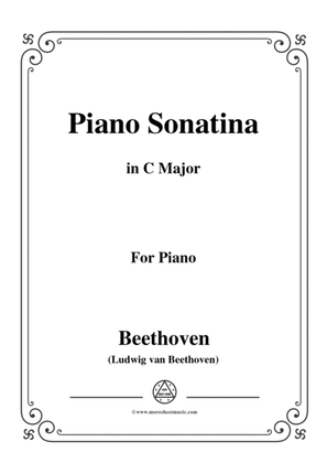 Book cover for Beethoven-Piano Sonatina in C Major,for piano