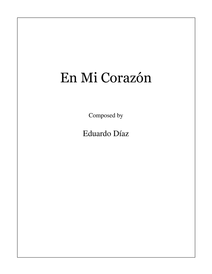 En Mi Corazón En Mi Corazón Guitar Solo scores gallery preview page 1