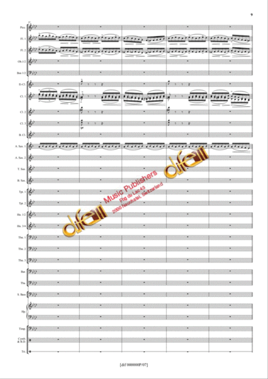 La Moldau Concert Band scores gallery preview page 8