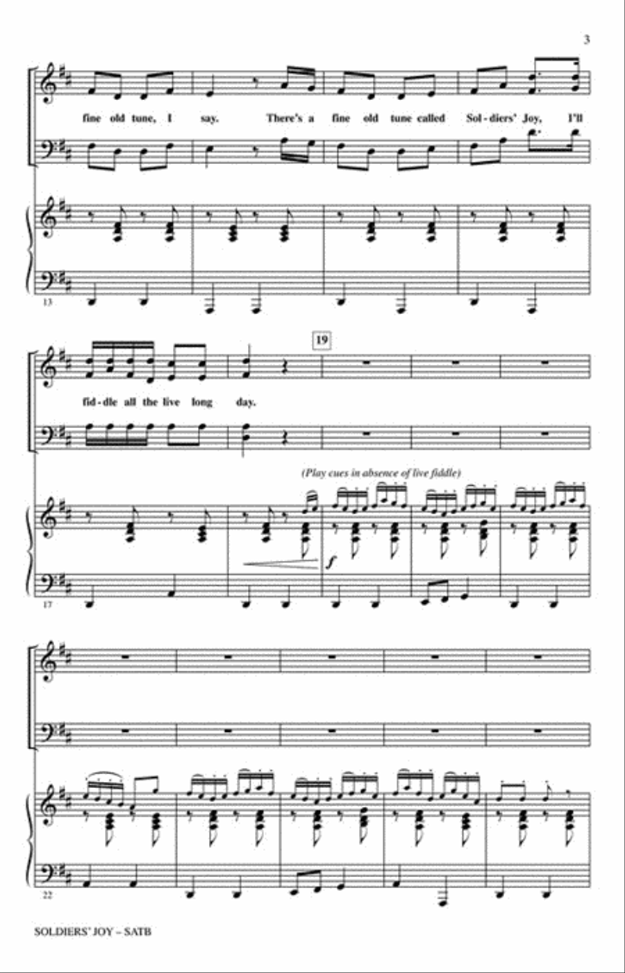 Soldiers' Joy 4-Part scores gallery preview page 3
