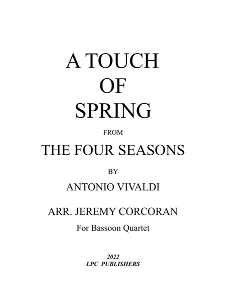 A Taste of Spring from the Four Seasons for Bassoon Quartet image number null