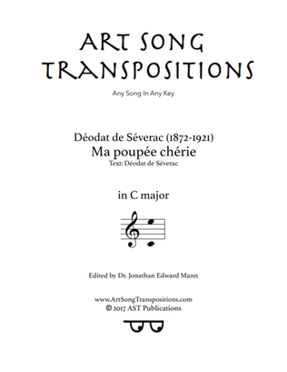 DE SÉVERAC: Ma poupée chérie (transposed to C major)