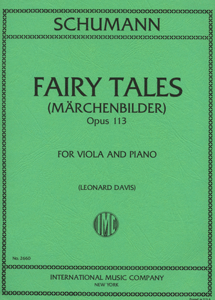 Book cover for Fairy Tales. Four Pieces, Opus 113
