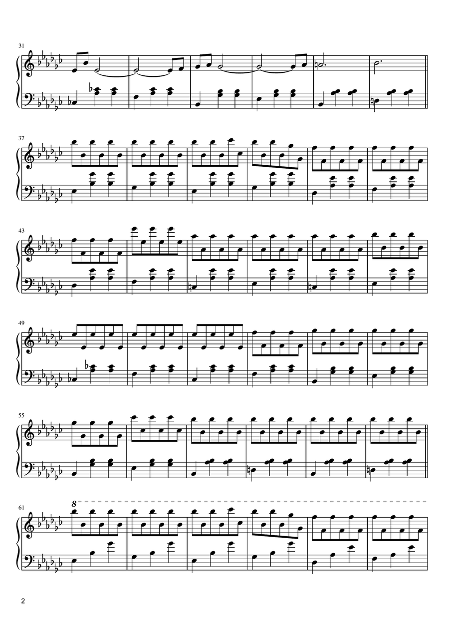 Porz Goret Porz Goret Piano Solo scores gallery preview page 2