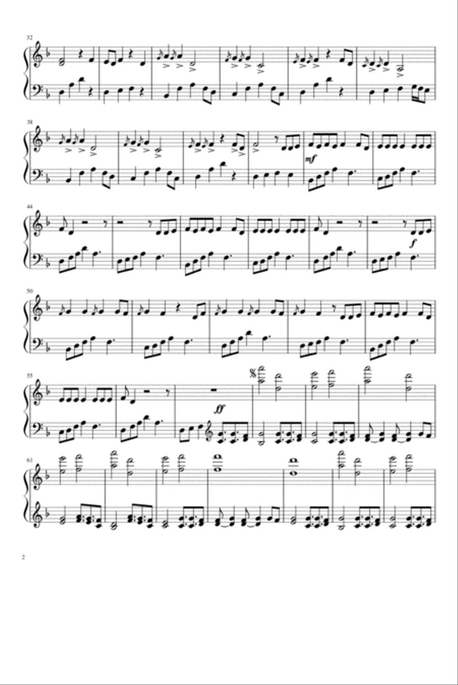 Fake Love Piano Solo scores gallery preview page 2