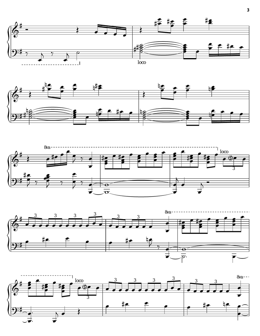 Faeries (Dance Of The Sugar Plum Fairies) Piano Solo scores gallery preview page 3