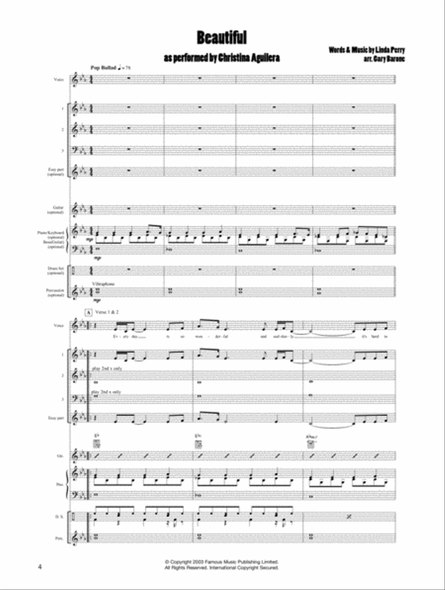 Begin the Band #1 Score scores gallery preview page 2