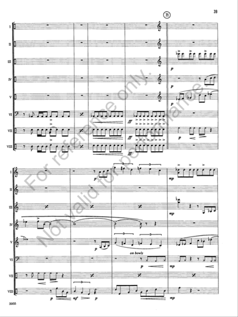 Windstone Suite Percussion Ensemble scores gallery preview page 38