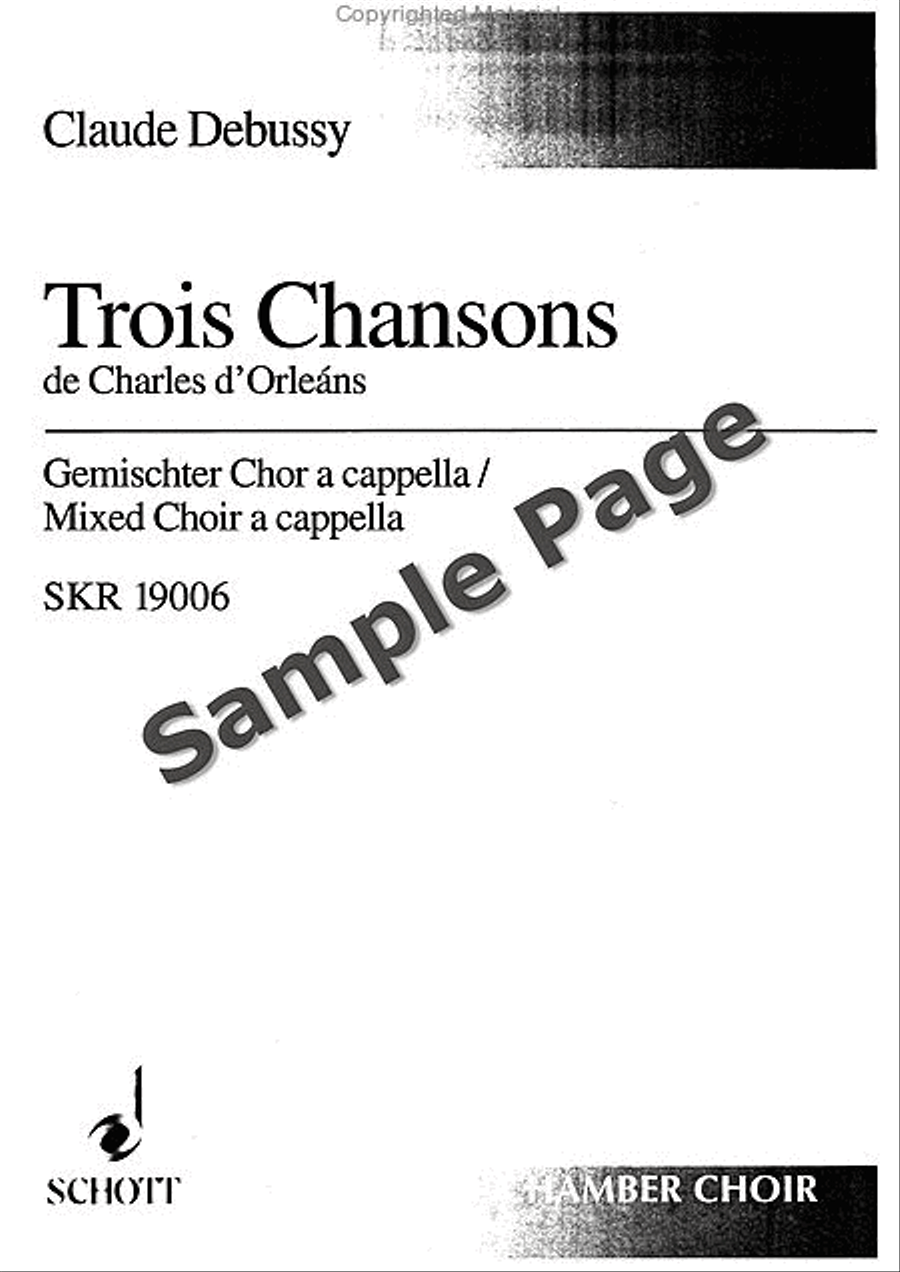 3 Songs of Charles d'Orleáns 4-Part scores gallery preview page 2