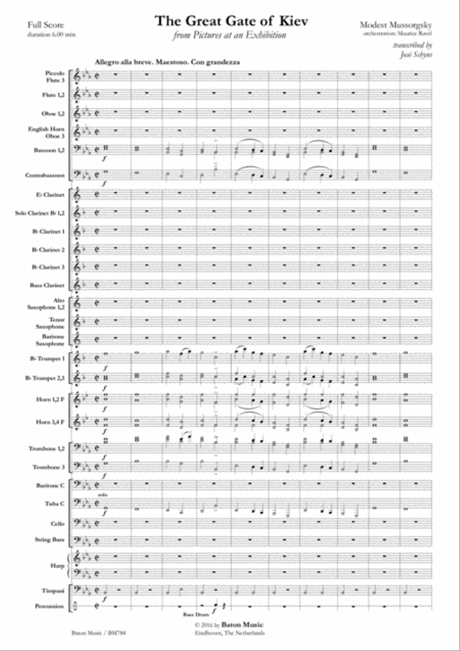 The Great Gate of Kiev The Great Gate of Kiev Concert Band scores gallery preview page 2