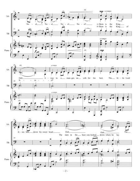 Noel: A Christmas Medley (SATB) image number null