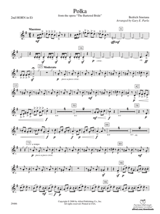 Polka from The Bartered Bride: (wp) 2nd Horn in E-flat