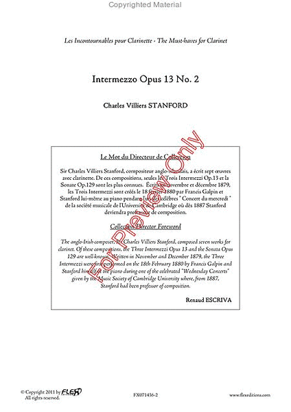 Intermezzo Opus 13 No. 2 image number null