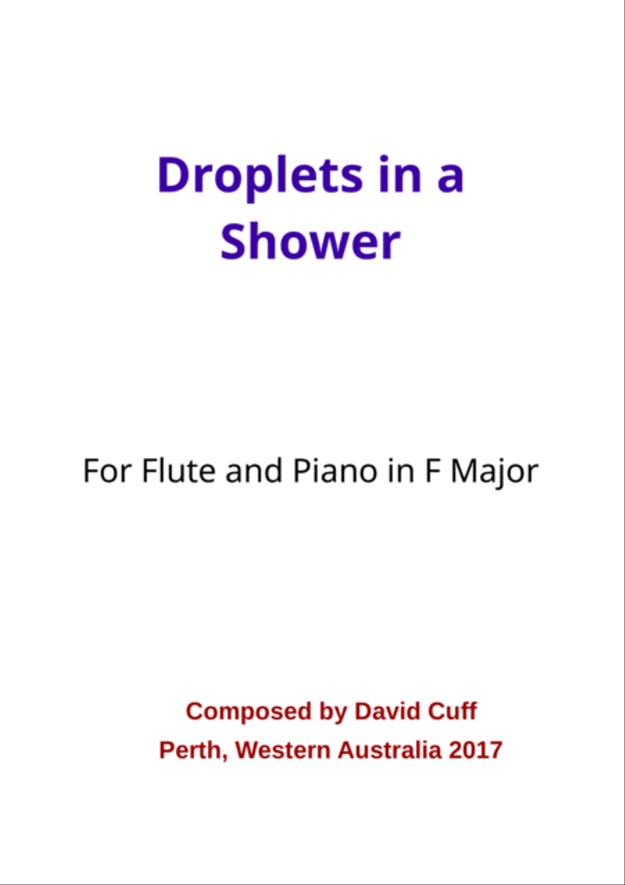 Droplets in a Shower Woodwind Duet scores gallery preview page 1