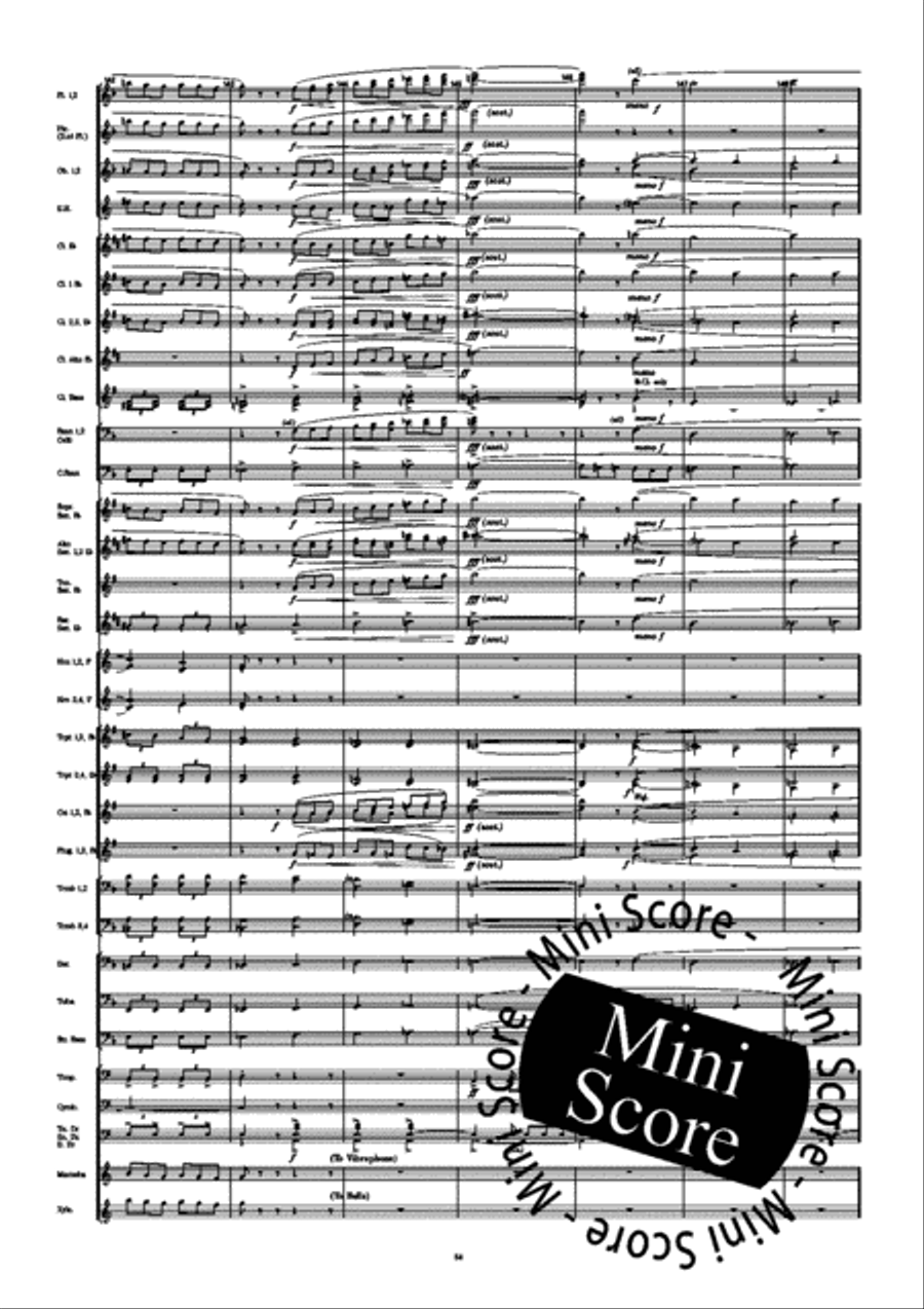 Fourth Symphony Fourth Symphony Concert Band scores gallery preview page 62