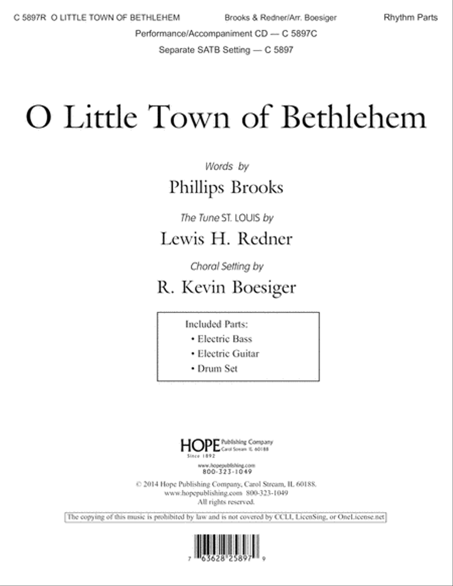 O Little Town of Bethlehem