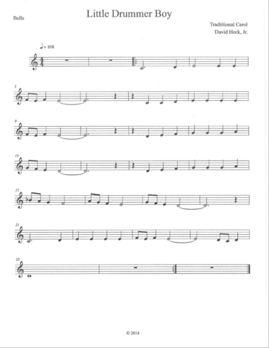 Little Drummer Boy Little Drummer Boy Marimba scores gallery preview page 6