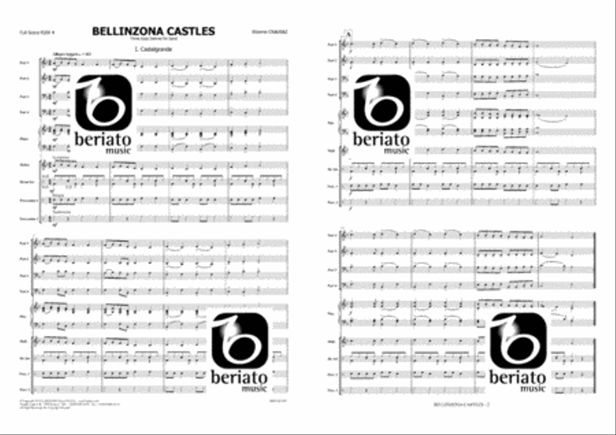 Bellinzona Castles Concert Band scores gallery preview page 2
