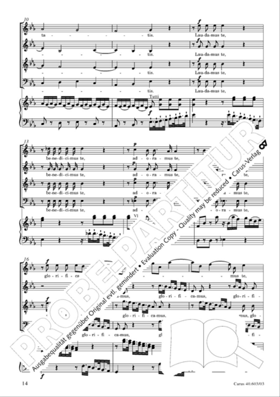 Grosse Orgelsolomesse in Es 4-Part scores gallery preview page 15