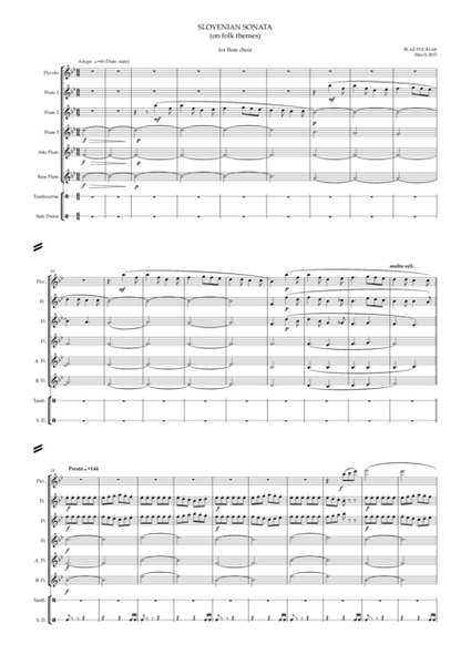 Slovenian Sonata for Flute Choir