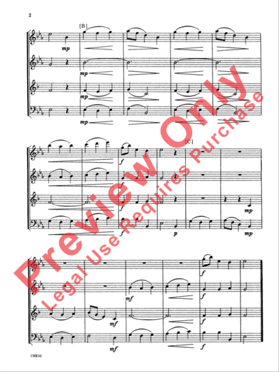 Two German Dances Woodwind Quartet scores gallery preview page 3