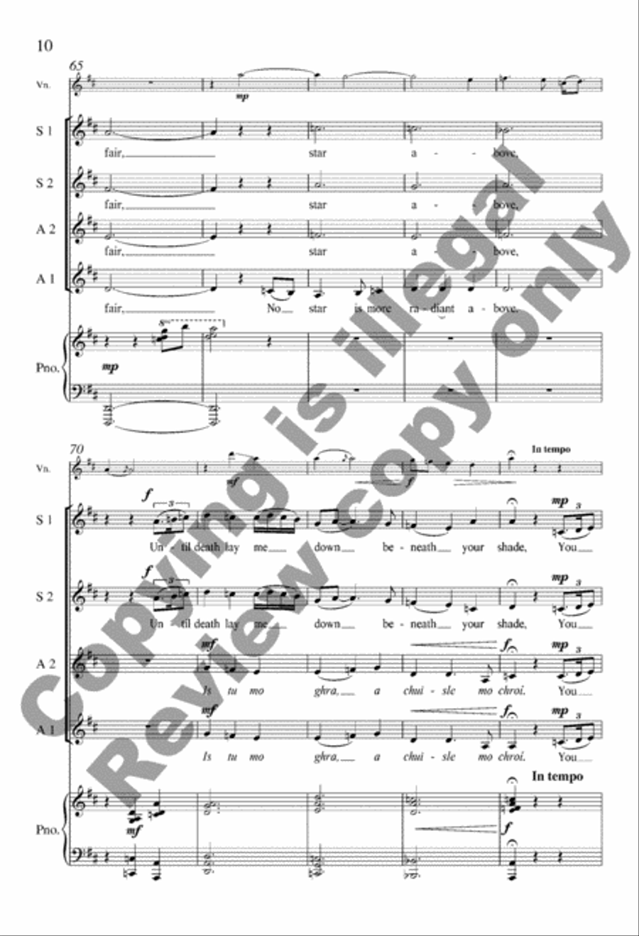 O Pulse of My Heart (A Chuisle Mo Chroí) SSAA scores gallery preview page 10