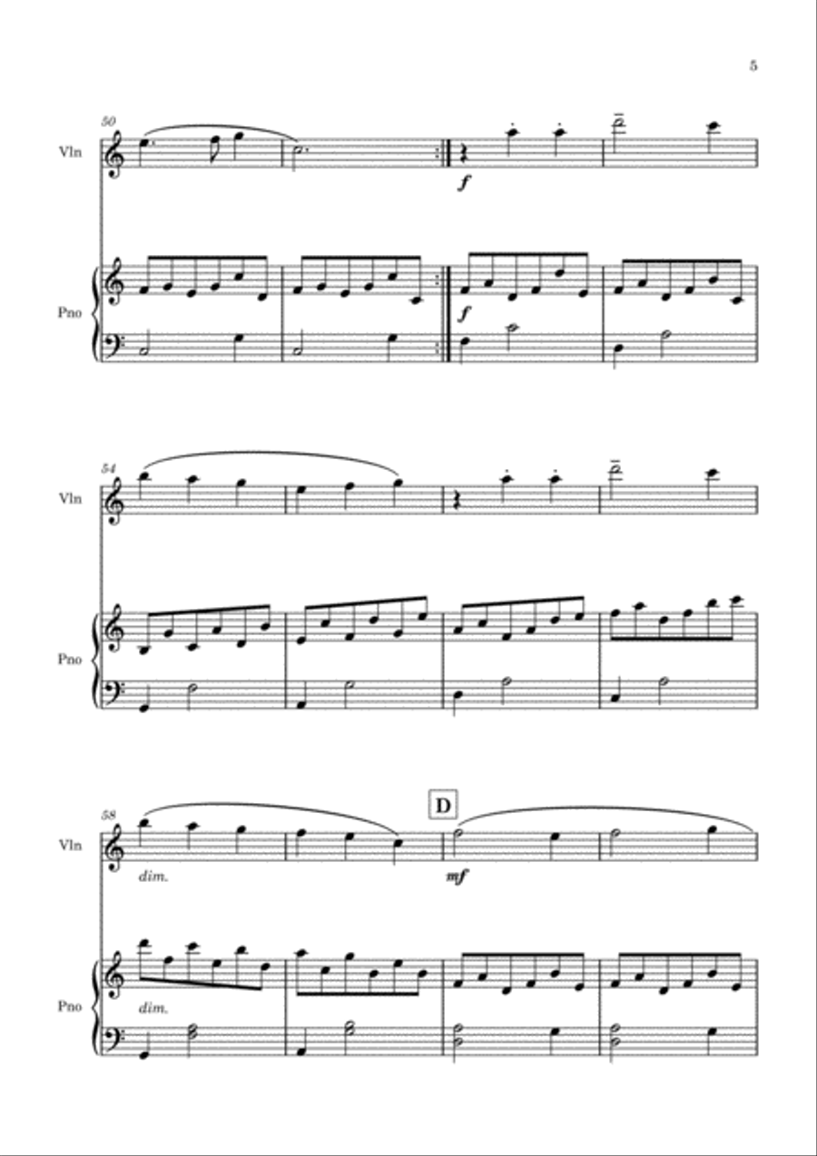 Ellygie Violin Solo scores gallery preview page 5