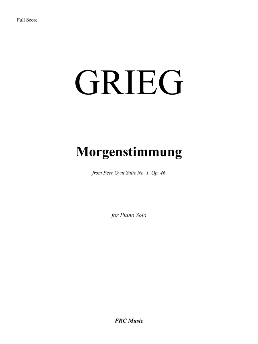 Morgenstimmung - Morning Mood (for Piano Solo) Piano Solo scores gallery preview page 2