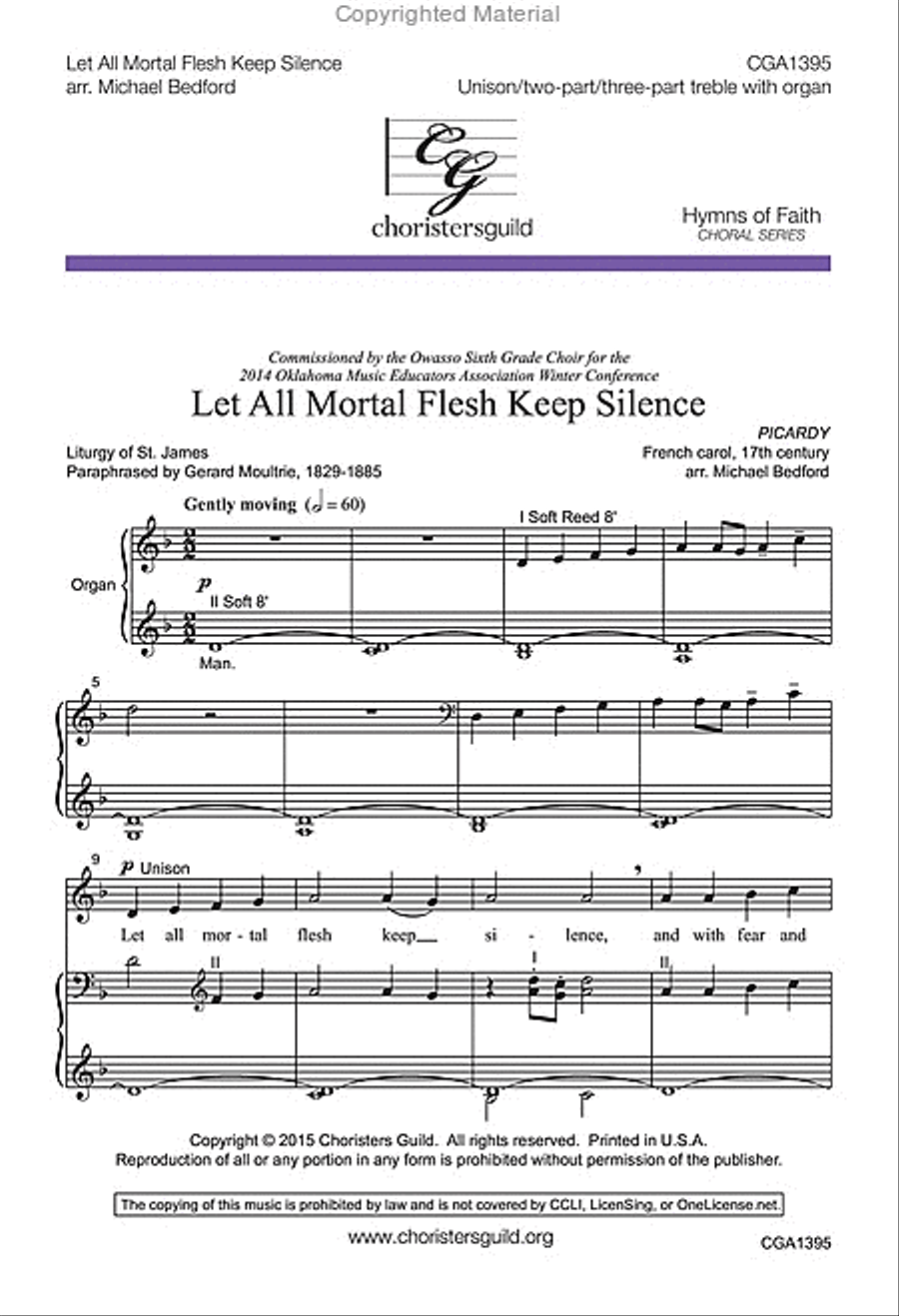 Let All Mortal Flesh Keep Silence SSA scores gallery preview page 2