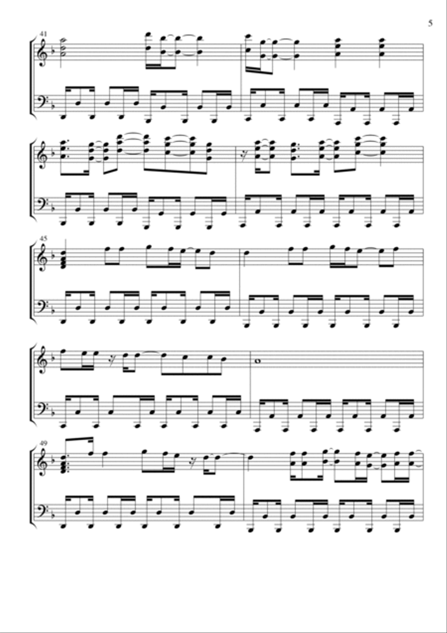 Big In Japan Piano Solo scores gallery preview page 5