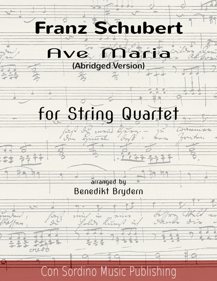 Ave Maria String Quartet scores gallery preview page 1