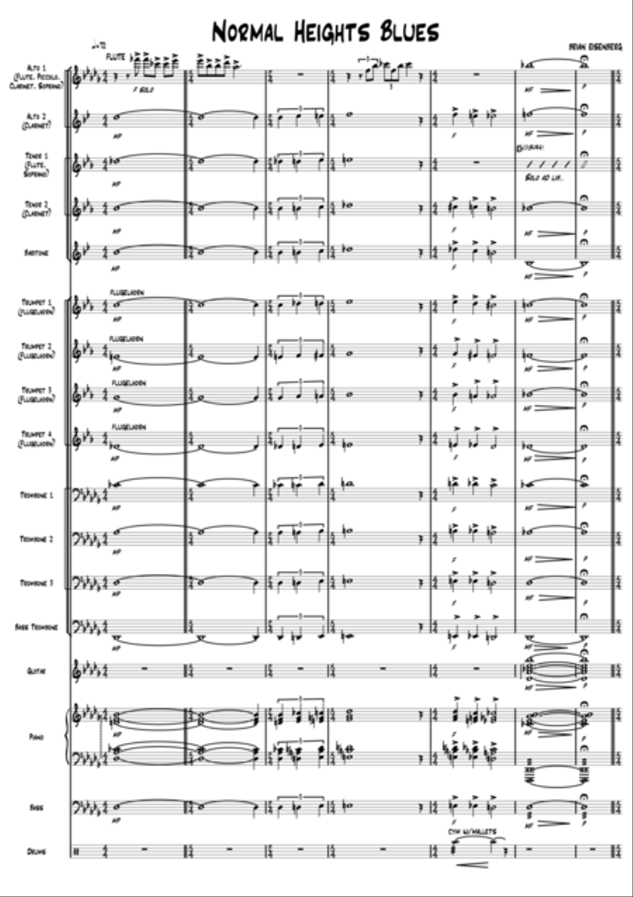 Normal Heights Blues Jazz Ensemble scores gallery preview page 1