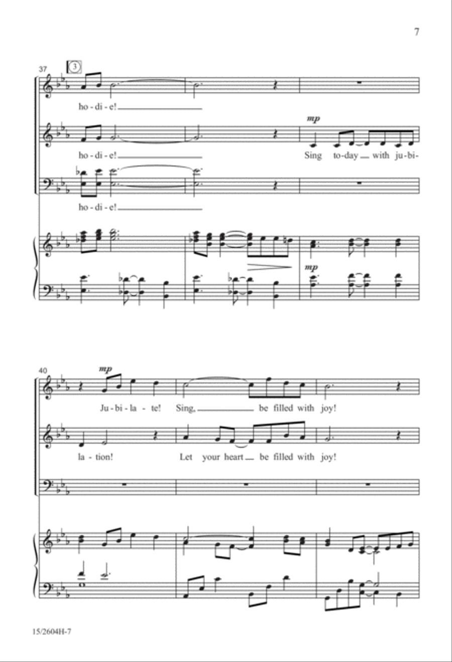 Cantate Hodie! (Sing Today) 4-Part scores gallery preview page 8